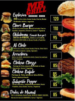 Hamburguesas Señor Grill menu