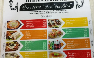 Los Farolitos food