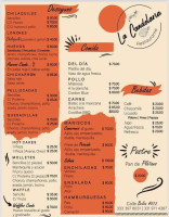 La Candelaria menu