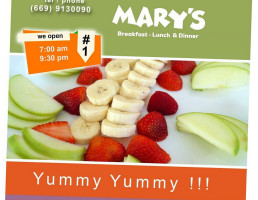 Marys Breakfast, Lunch Dinner food