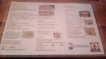 El Barbas Mariscos Y Snacks menu