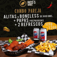 Rico's Wings food