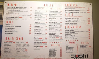 Sushi Street menu