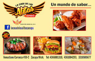 La Casa De Las Alitas food