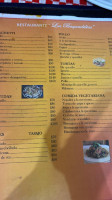 Las Bugambilias menu