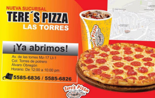 Tere's Pizza food