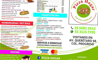 Pizza Hogar food