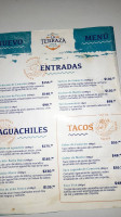 Mariscos La Terraza menu