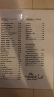 El Andaluz menu