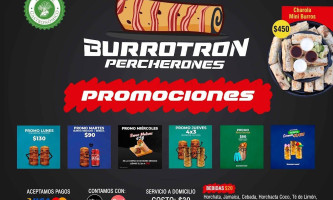 Burrotron Sucursal López Portillo menu