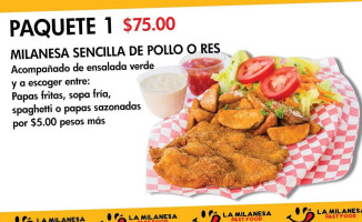 La Milanesa Fast Food food