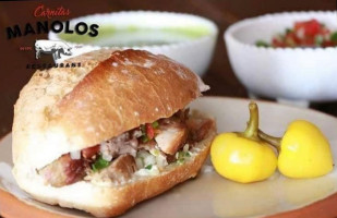 Tacos Carnitas Manolo Tortas food