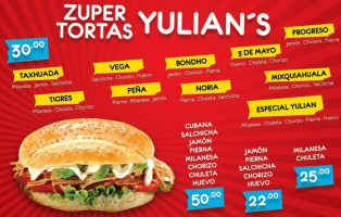 Zuper Tortas Yulians food