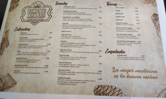 Bendito Manjar Santiago Papasquiaro menu