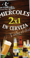 Los Generales Terraza food