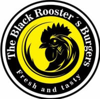 The Black Rooster's Burgers food