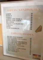 Sasabroso menu