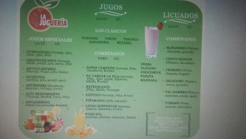 La Jugueria menu