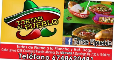 Tortas El Pueblo food