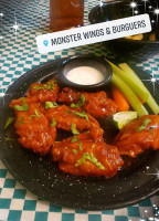 Monster Wings And Burgers food