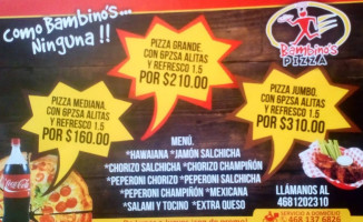 Bambinos Pizza food