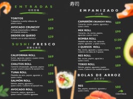 Chulitos Sushi Roll menu