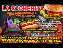 La Cocherita Burgers food