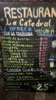 La Catedral menu