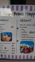 El Perro Bravo menu