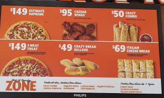 Little Ceasars Pizza menu