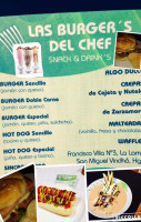 Las Burger's Del Chef food