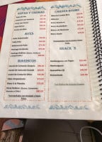 Lonchería Los Arcos menu