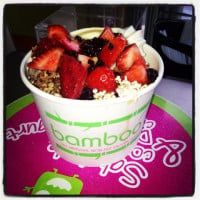 Bamboo Berry Frozen Yogurt food