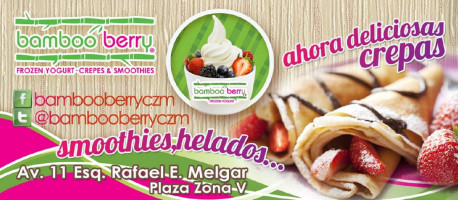 Bamboo Berry Frozen Yogurt food