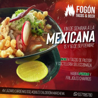 Fogón Tacos Beer outside