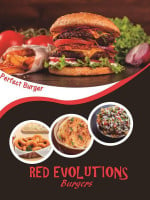 Red Evolution Burgers food