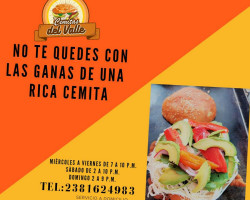 Cemitas Del Valle food