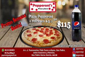 Pepperoni's Pizza Place food