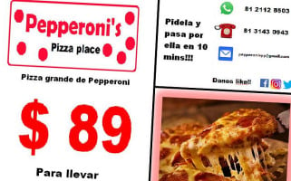 Pepperoni's Pizza Place food