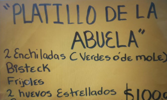 Cenaduría Los Abuelos menu