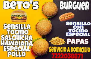 Beto's Burguer Tejupilco food