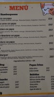 Michiburgers menu