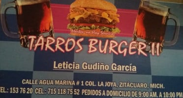 Tarros Burger 2 food