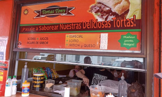 Tortas Tony menu