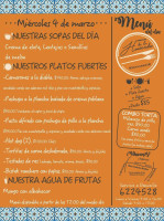 Cocina De La Hacienda menu