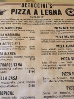 Betuccini's Plaza Milenio menu