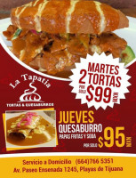 La Tapatía Tortas Y Quesaburros food