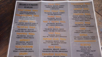 Sushi Express menu