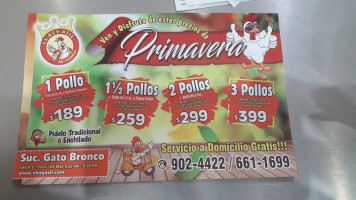 El Pollo Asil menu