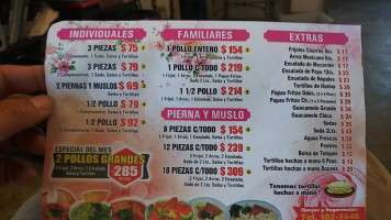 El Pollo Asil menu